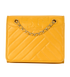 Alexa Convertible Shoulder Bag, &pound;110, Handbags, Yellow, Leather, Front view